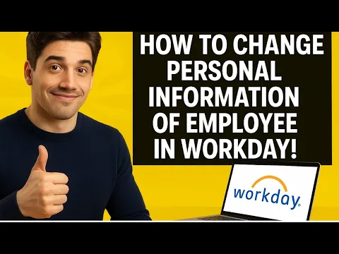 How to Change Personal Information of Employee in Workday