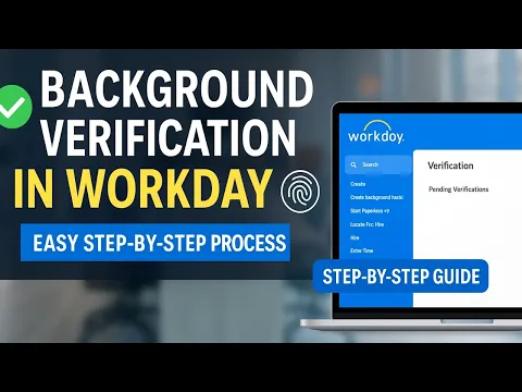 How to Start Background Verification in Workday HCM