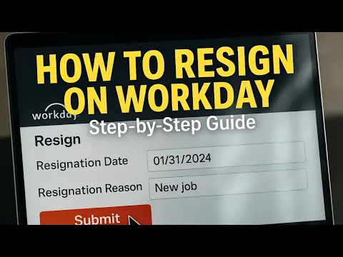 How to Resign in Workday (Step-by-Step Tutorial 2025)