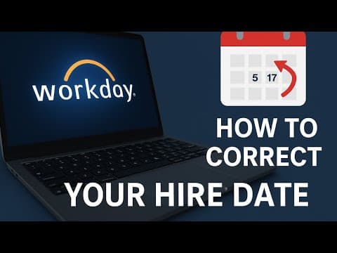 How to Change Hire Date / Joining Date in Workday