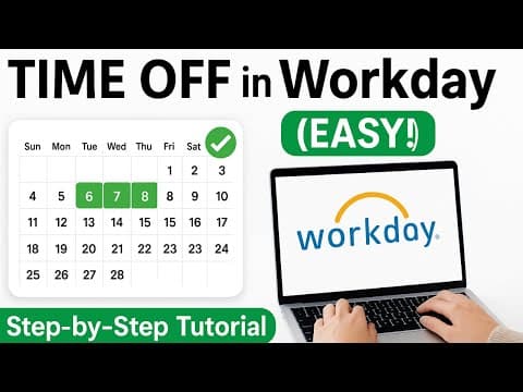 How to Request Leave or Time Off in Workday