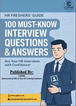 HR Freshers' Guide: 100 Must-Know Interview Questions & Answers